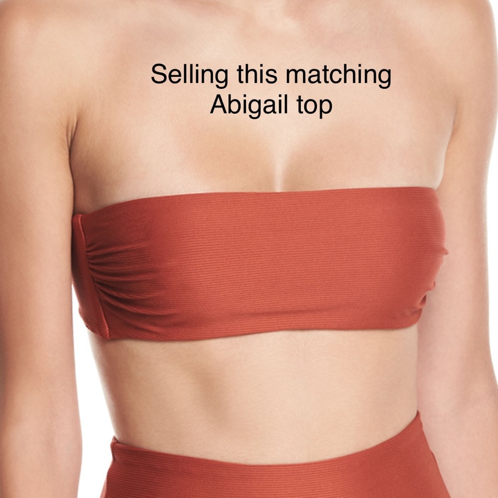 Mara Hoffman Lydia Bikini Bottom In Rust - image 5